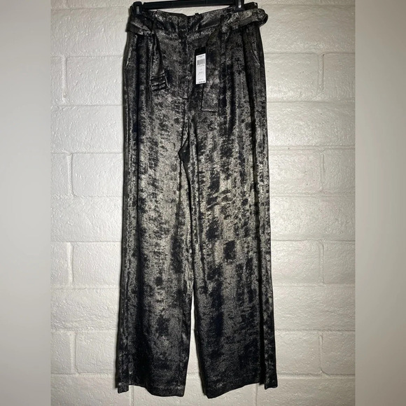 BCBGMaxAzria Black & Gold Wide Leg Pants - Picture 1 of 9